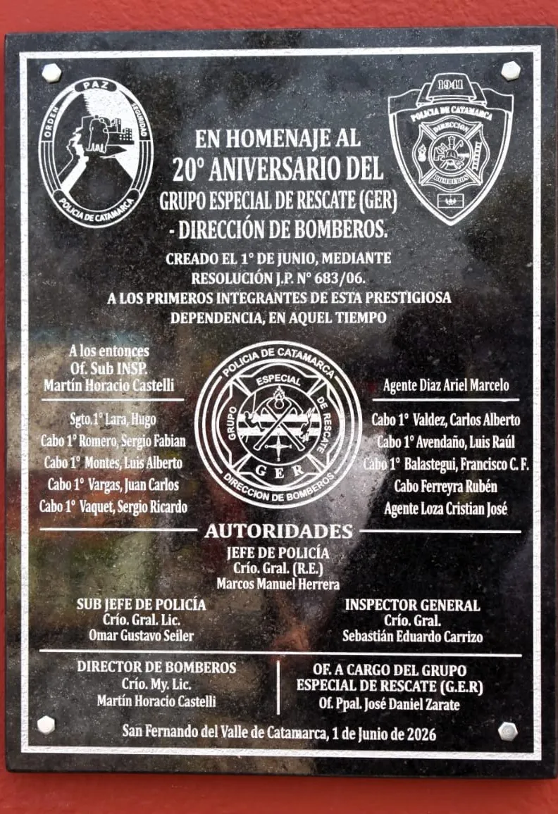 La Dirección Bomberos de la Policía de la Provincia celebró su 85° Aniversario