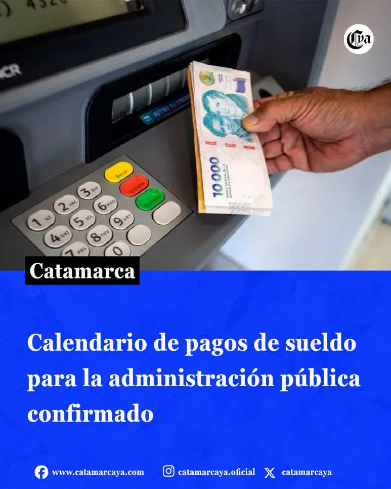 Acreditación de sueldos para docentes y Administración Pública
