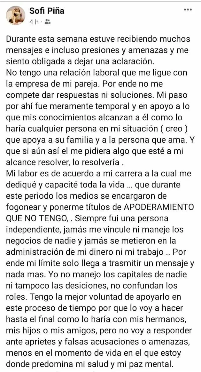 Adhemar Capital: El descargo de la exesposa de Andrés Jalil