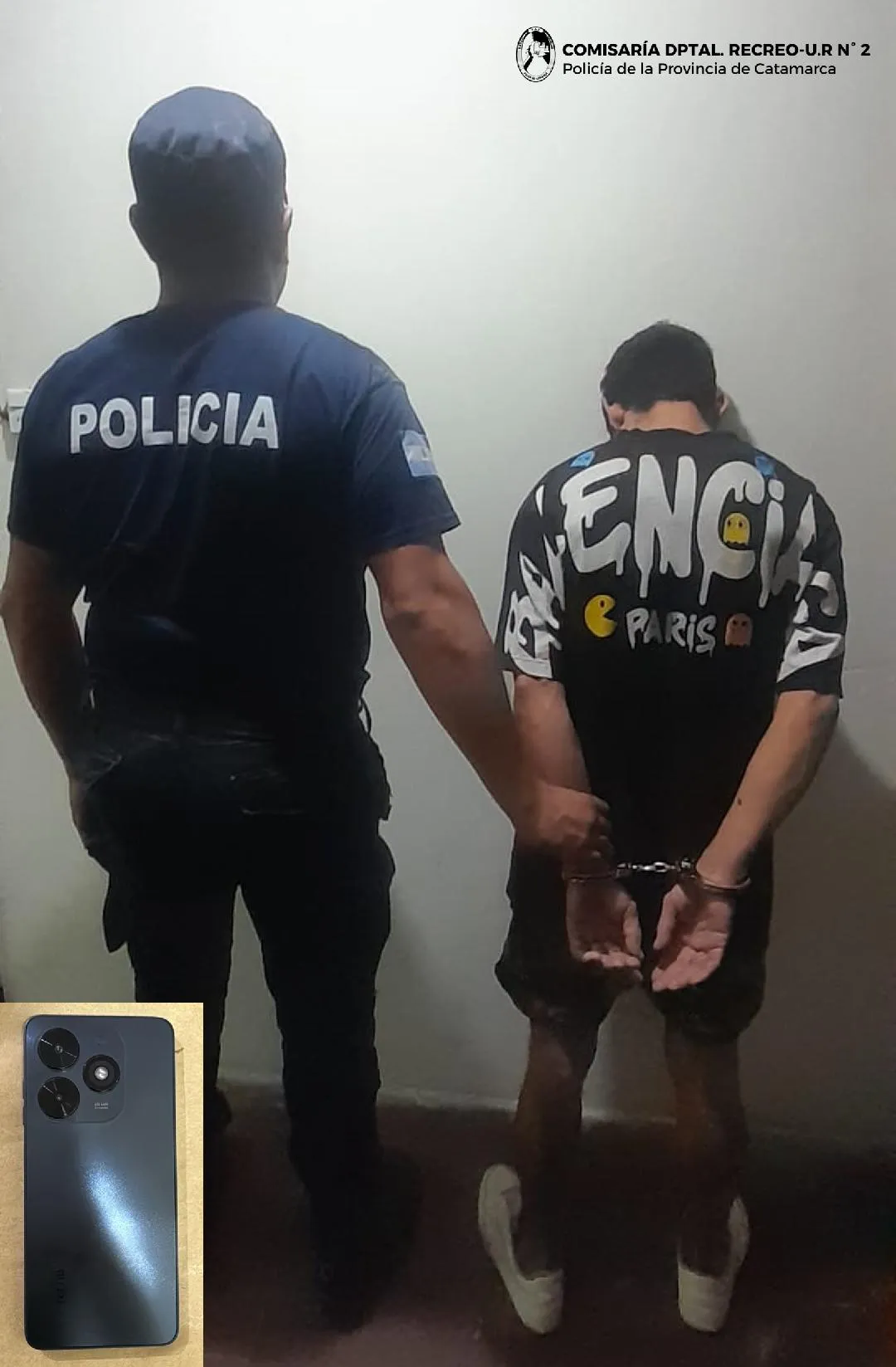 Arrestan a dos personas en avenidas Belgrano y Alem