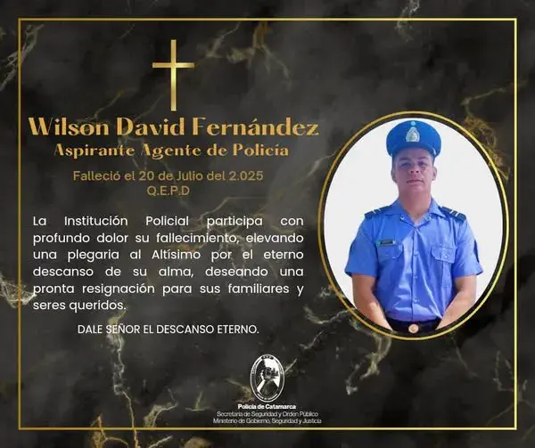 Aspirante Agente de Policía falleció tras chocar con una camioneta