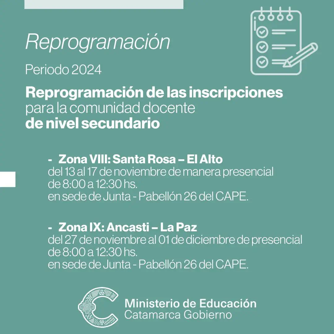 Atención Docentes