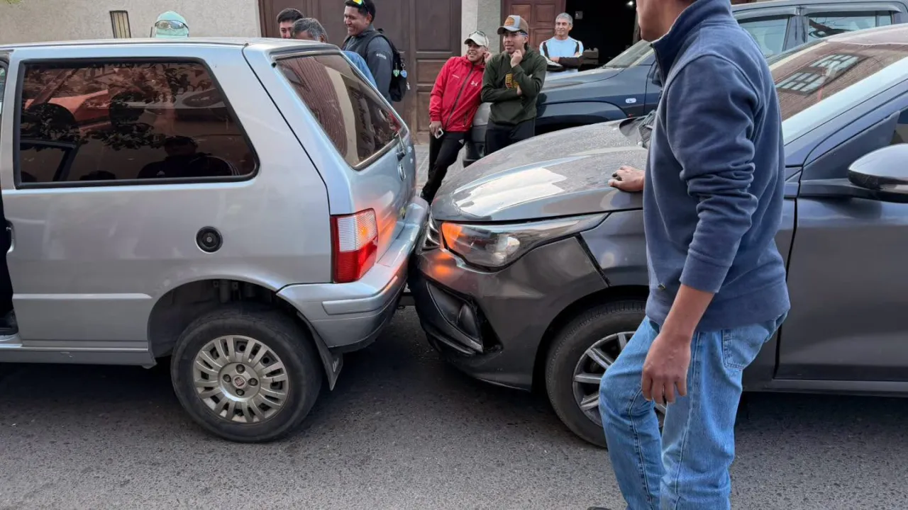 Choque en cadena cerca de la Plaza