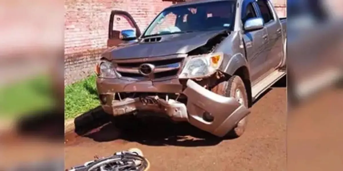 Ciclista lesionada en un siniestro vial