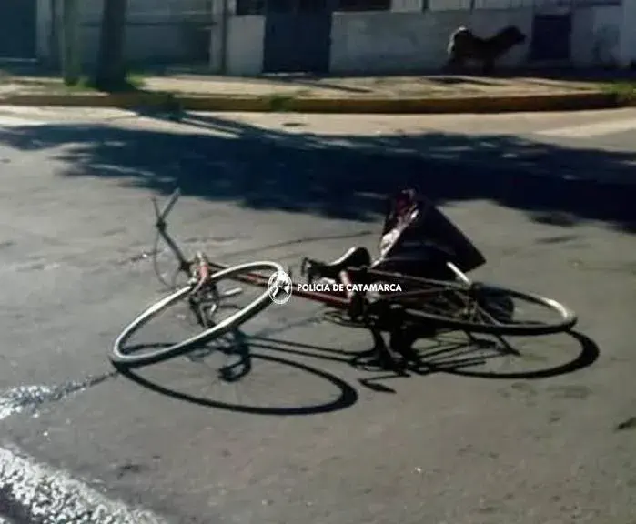 Ciclista lesionado en un siniestro vial