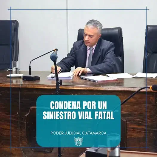 Condena por un siniestro vial fatal