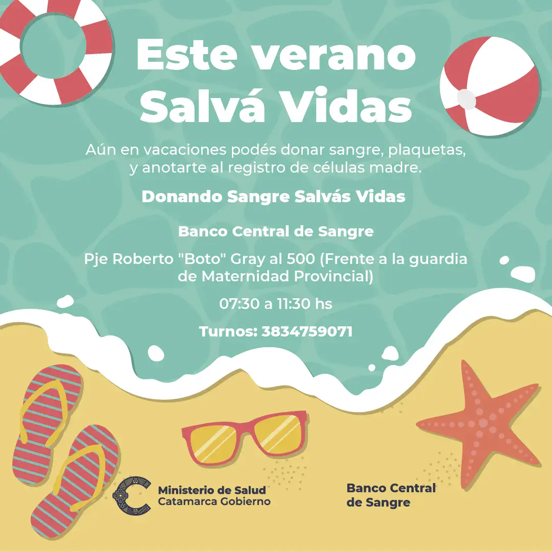 Convocatoria para donantes voluntarios de sangre