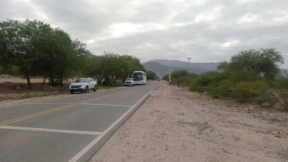 Corte en Ruta Provincial Nº 46 por reclamo de trabajo