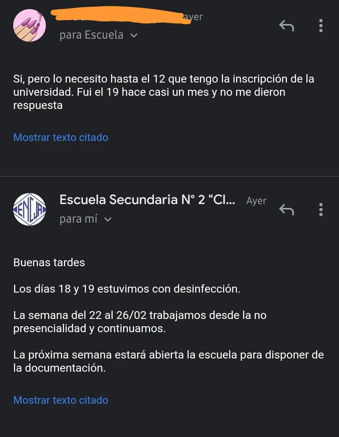 Cronograma de convocatoria para reasignación de docentes