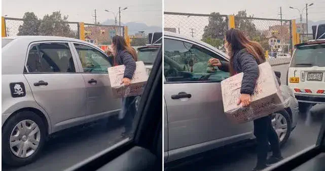 Descubrió a su esposo con la amante en su auto y su desesperada reacción se volvió viral
