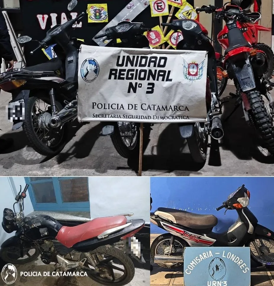 Despliegue policial en la Capital e interior dejó siete detenidos y trece motocicletas incautadas