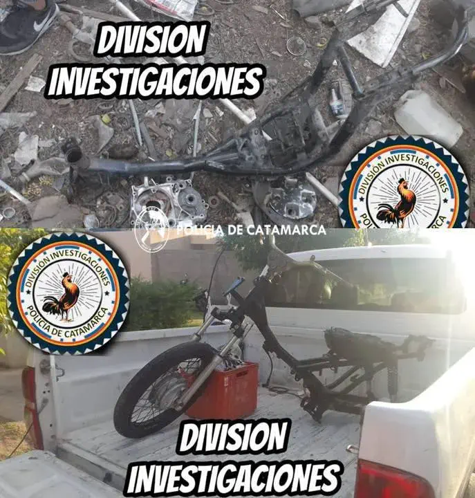 Durante una medida Judicial secuestran moto partes