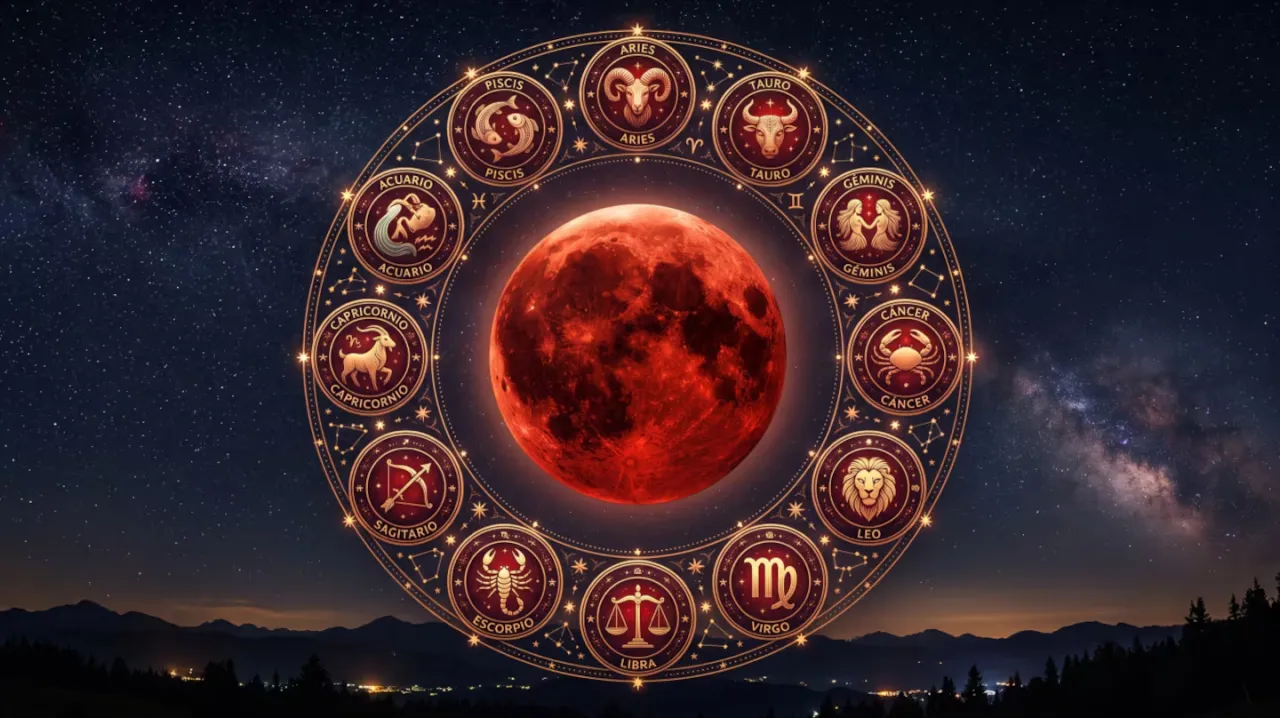 Eclipse lunar: cómo afectará la “luna de sangre” a cada signo del zodíaco