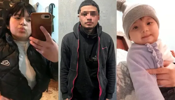 Collage de tres fotos que muestra a una chica sacándose una selfie, un joven con el rostro pixelado y un bebé con gorro.