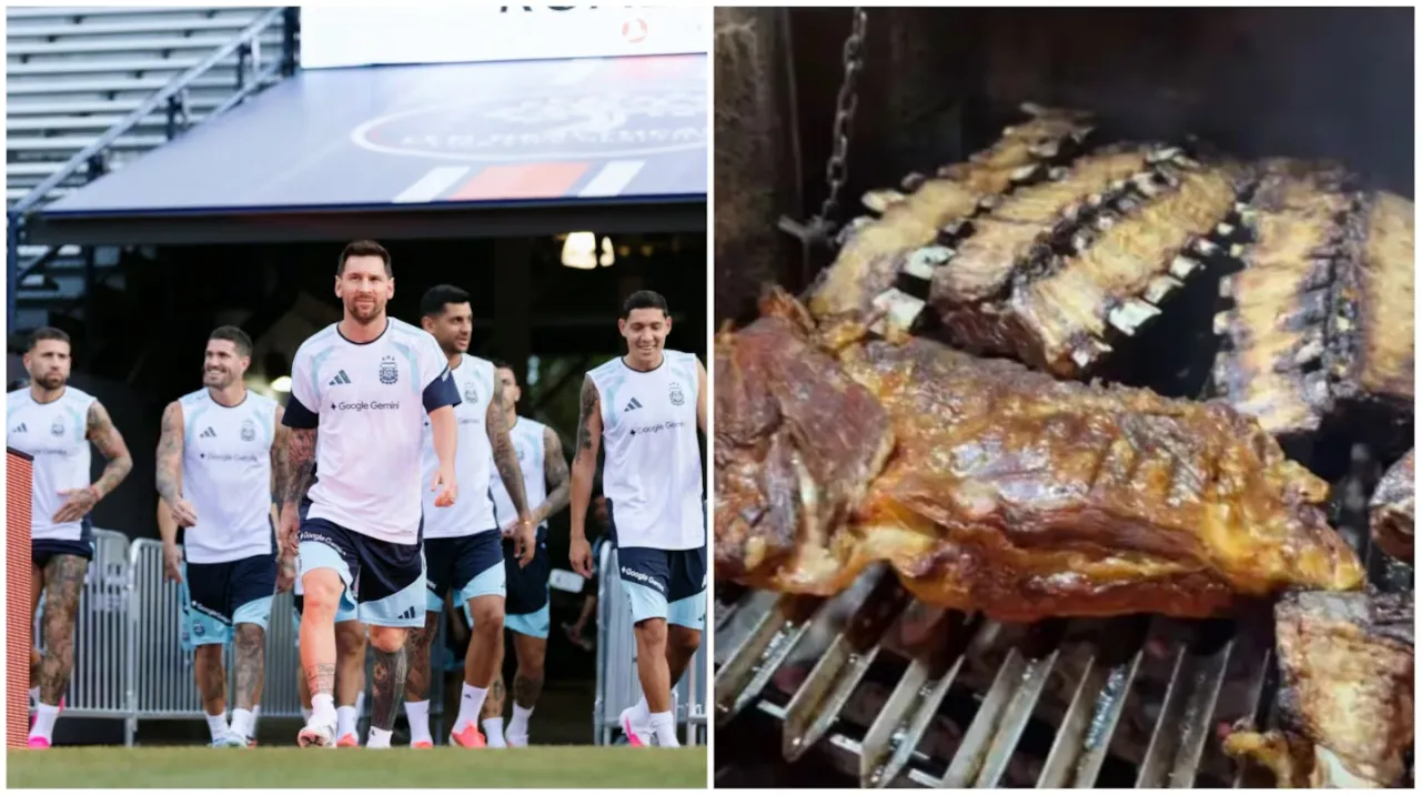 El Dibu Martínez mostró el asado que compartió la selección argentina en medio de una alerta por fuertes tormentas