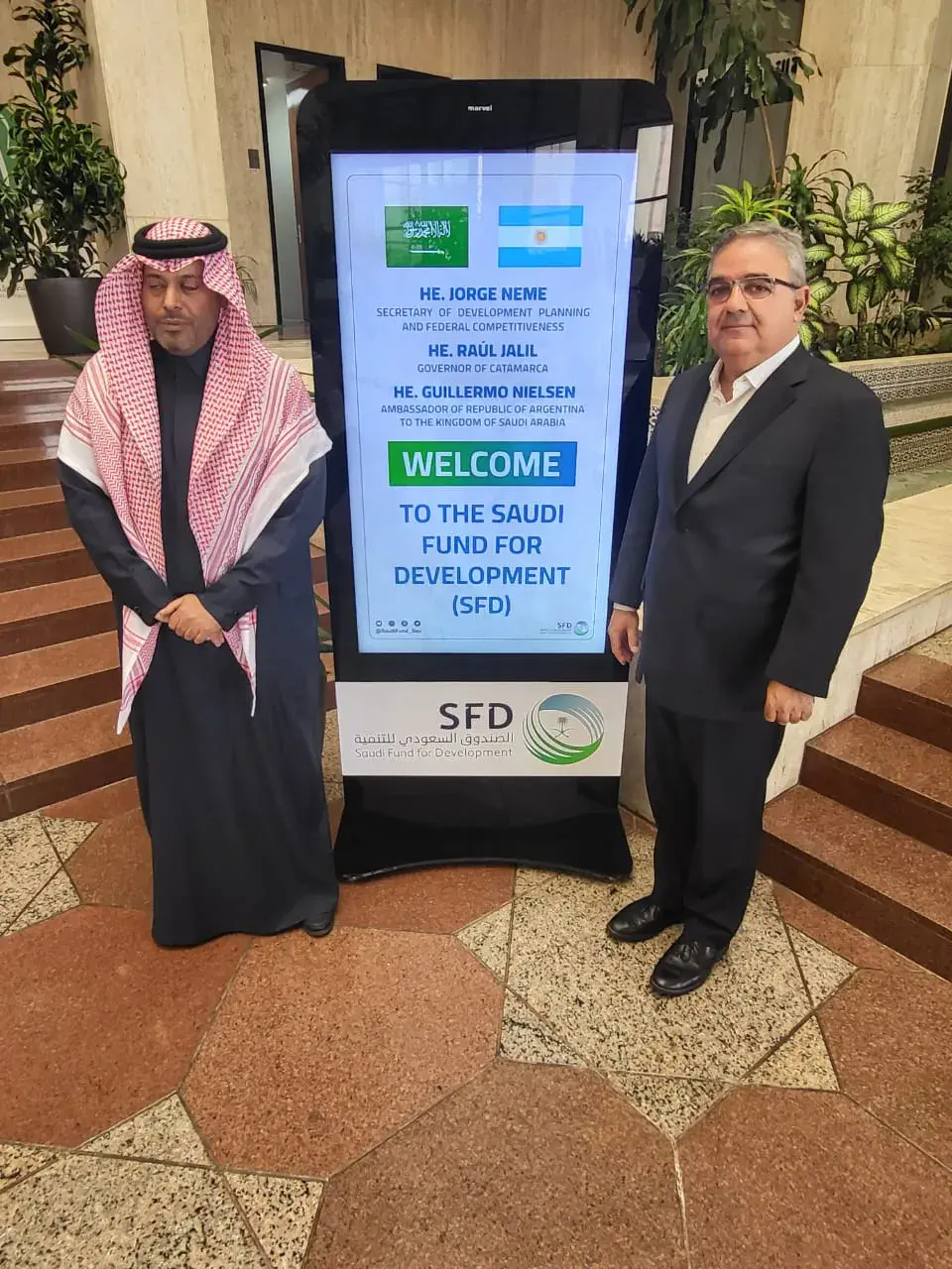 El Gobernador se reunió con las autoridades del Fondo de Desarrollo Saudí