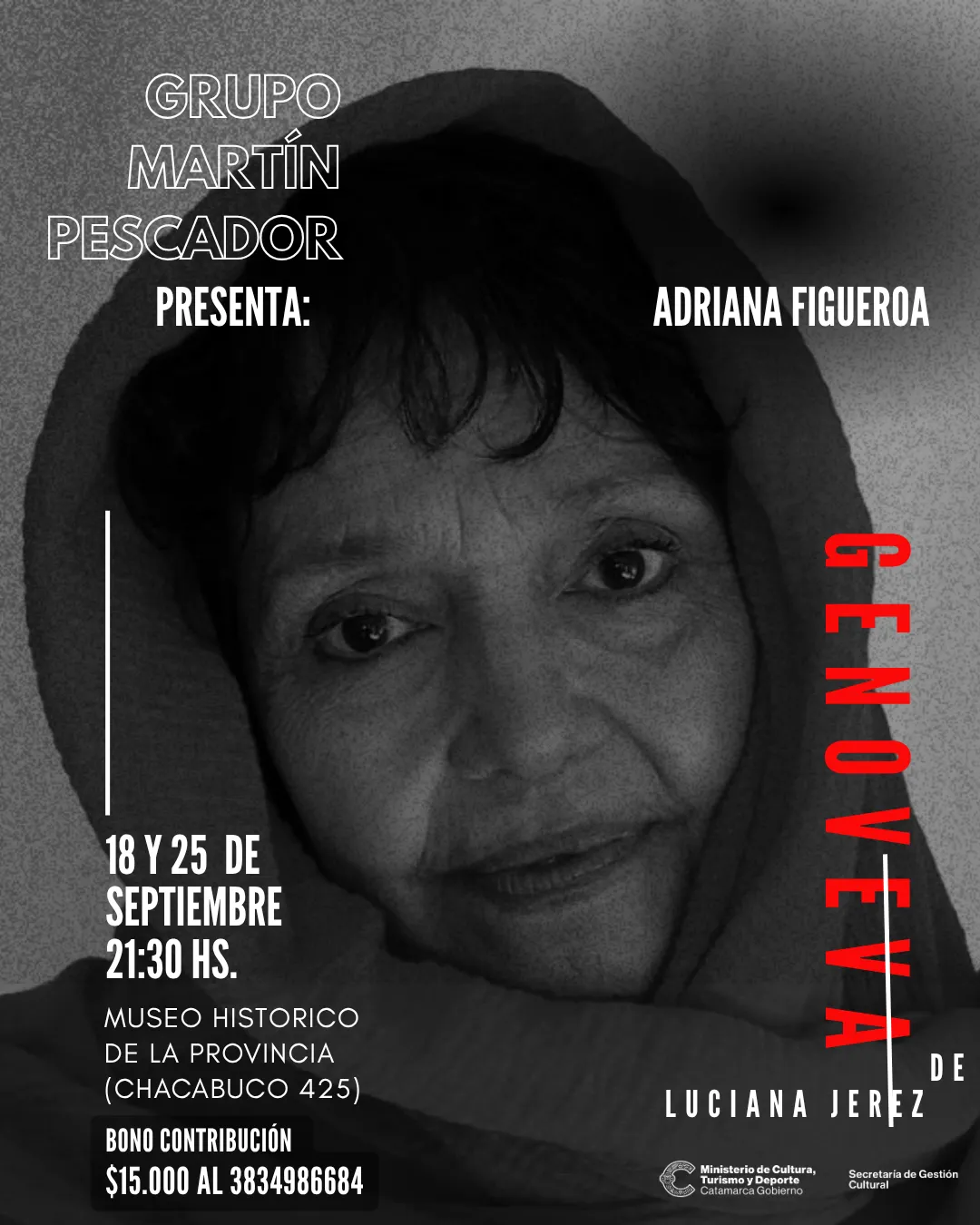 El Grupo Martín Pescador estrena una obra sobre la vida de Genoveva Ortiz de la Torre de Cubas