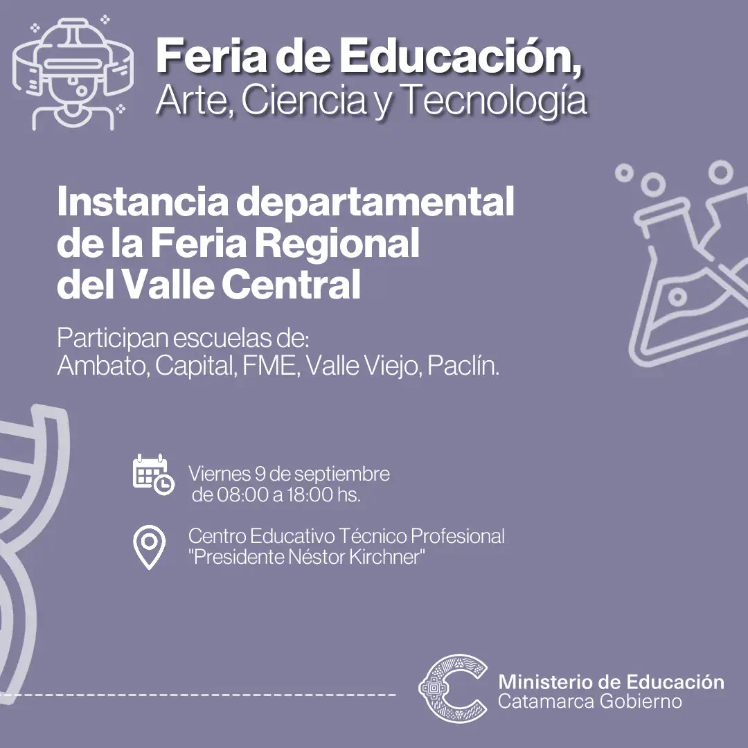 Feria de Educación, Arte, Ciencia y Tecnología 2022 instancia regional del Valle Central