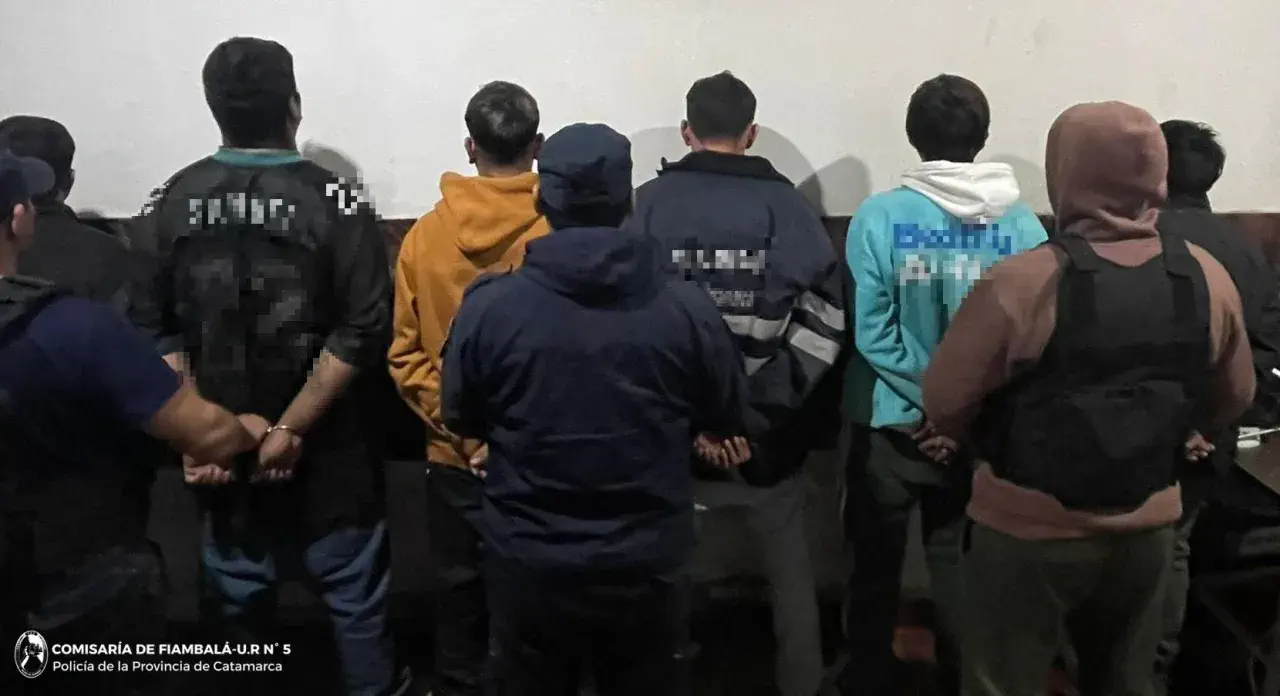Feroz batahola: un herido y ocho arrestados