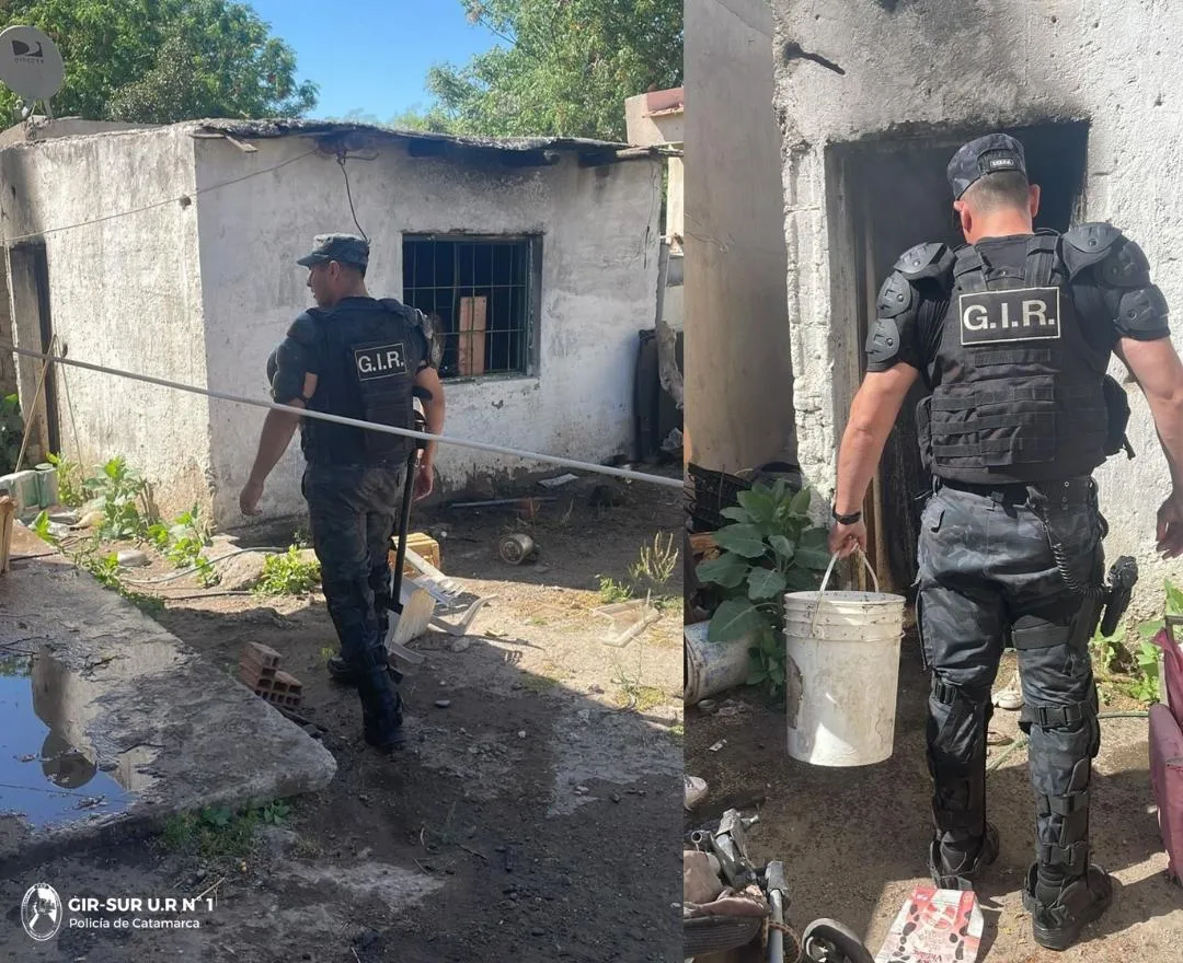 Fueron sorprendidos "in fraganti" tras robar luminarias e intentar escapar