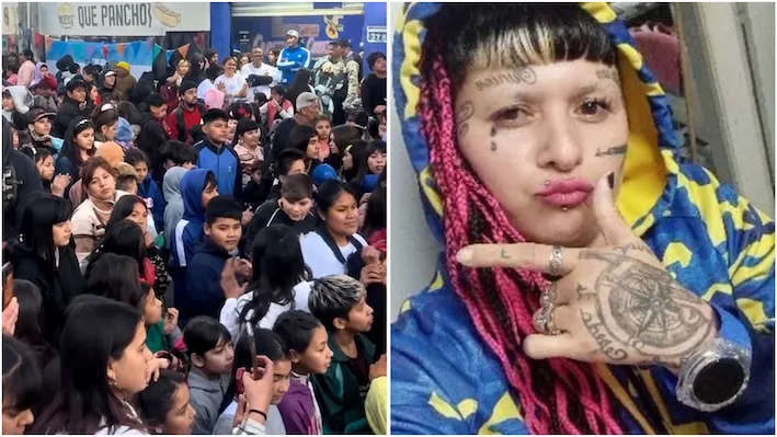 Se viralizó un video de La Chabona cantando un tema explícito en un festejo del Día del Niño