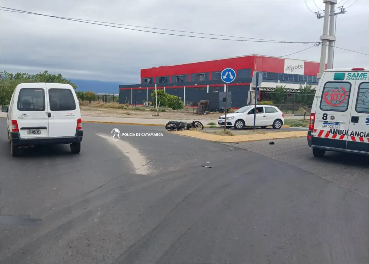 Hombre resultó lesionado en un siniestro vial
