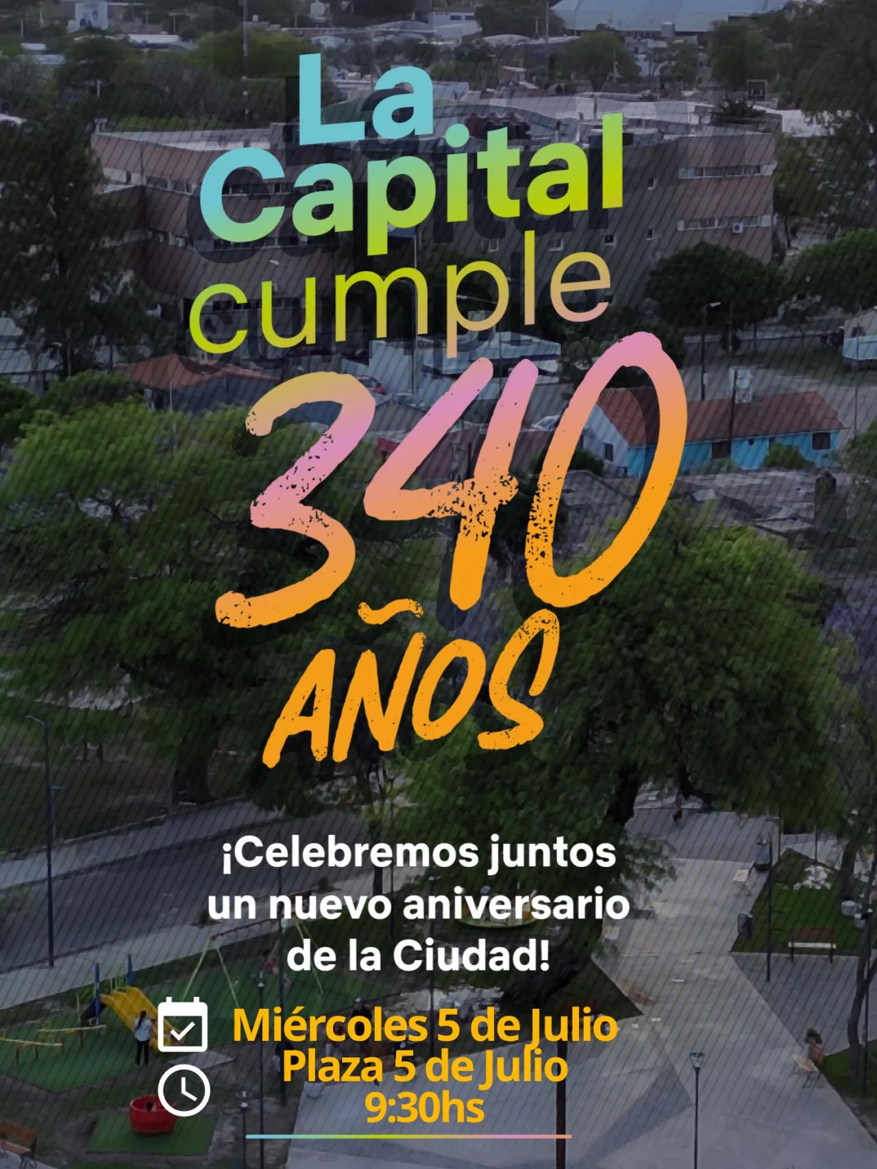 Hoy conmemoro con alegría y orgullo el nacimiento de la ciudad que me vio nacer