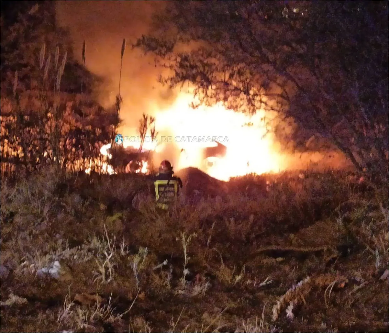 Incendio en una finca