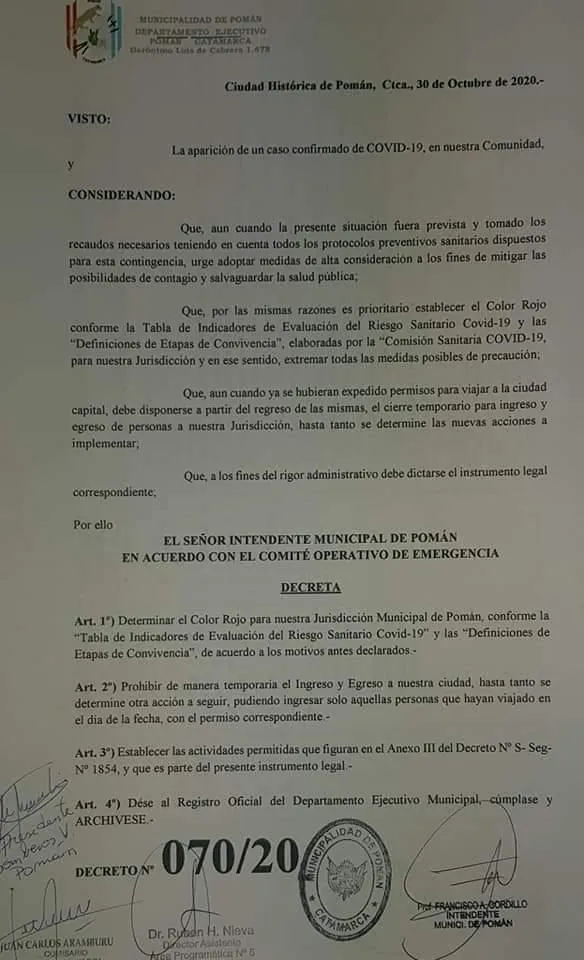 Información Actualizada: confirman un caso de coronavirus y un sospechoso de dengue