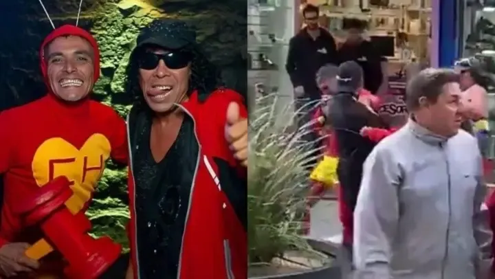 Insólito: vestidos como "La Mona" Jiménez y el Chapulín Colorado detuvieron a golpes a un ladrón en la peatonal