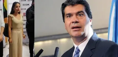 Inversionistas se encadenaron frente a la casa de José Blas