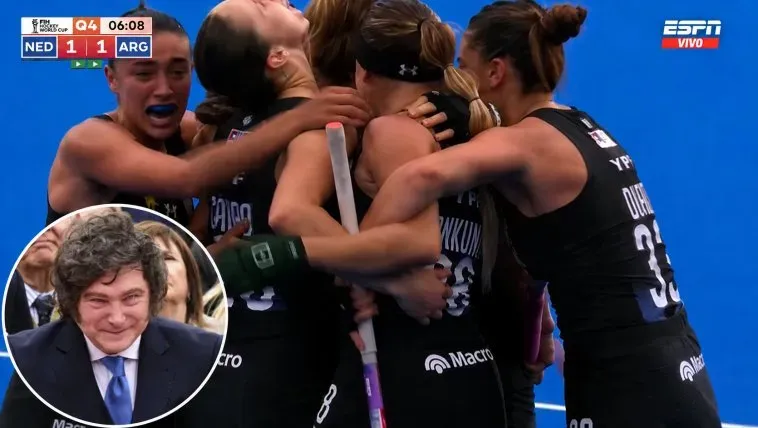 Javier Milei celebró el título mundial de Las Leonas con un mensaje en redes