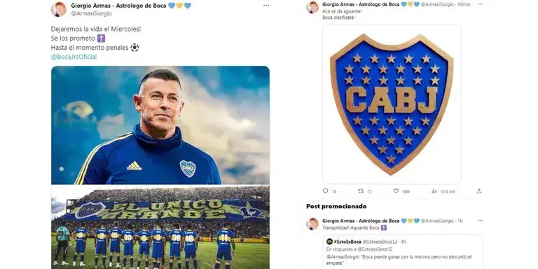 La jugada predicción del astrólogo de Boca para el partido contra Racing por Copa Libertadores