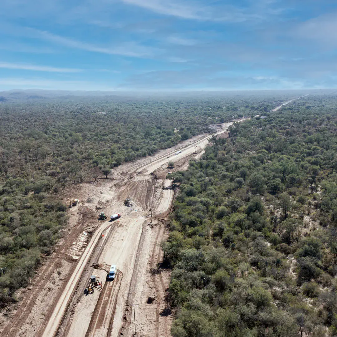 La pavimentación de Ruta 7 tiene un avance del 50%