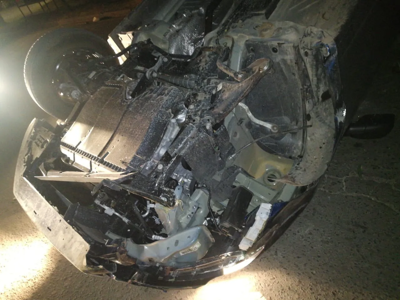 Ladrón escapaba, chocó y terminó en el Hospital