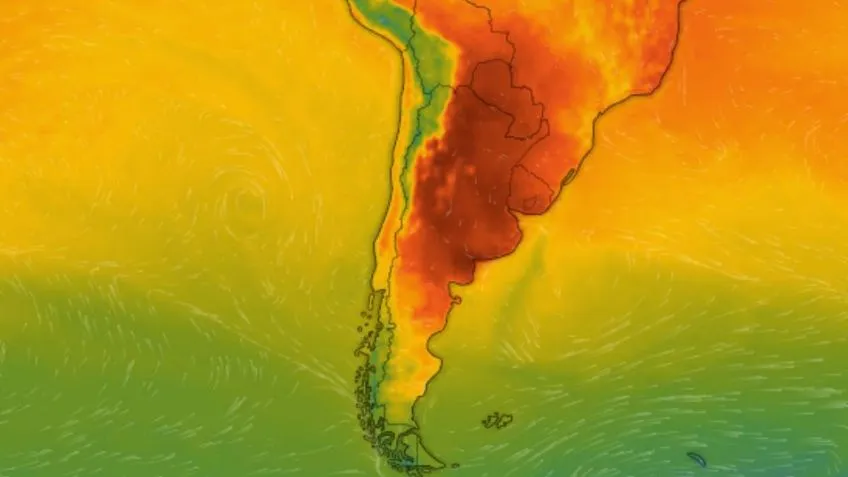 Llega la ola de calor y la Argentina será un horno