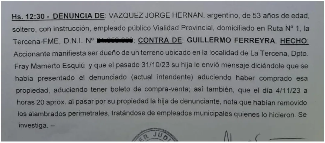 LOM definitivo periodo 2023, complementario y área 29 para Zona VII Tinogasta