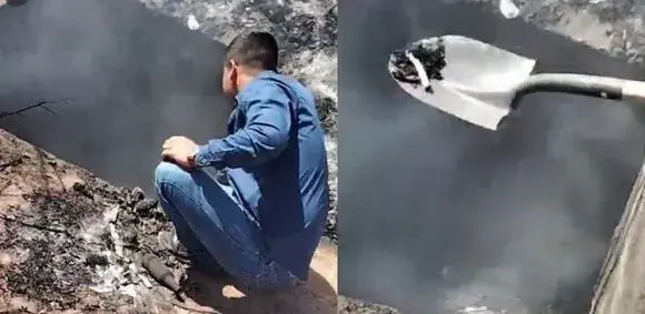 Macabro: encontraron un pozo repleto de cadáveres quemándose