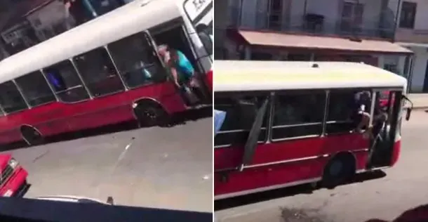 Madre e hijo fueron atacados por un fantasma con una silla y la escena se volvió viral