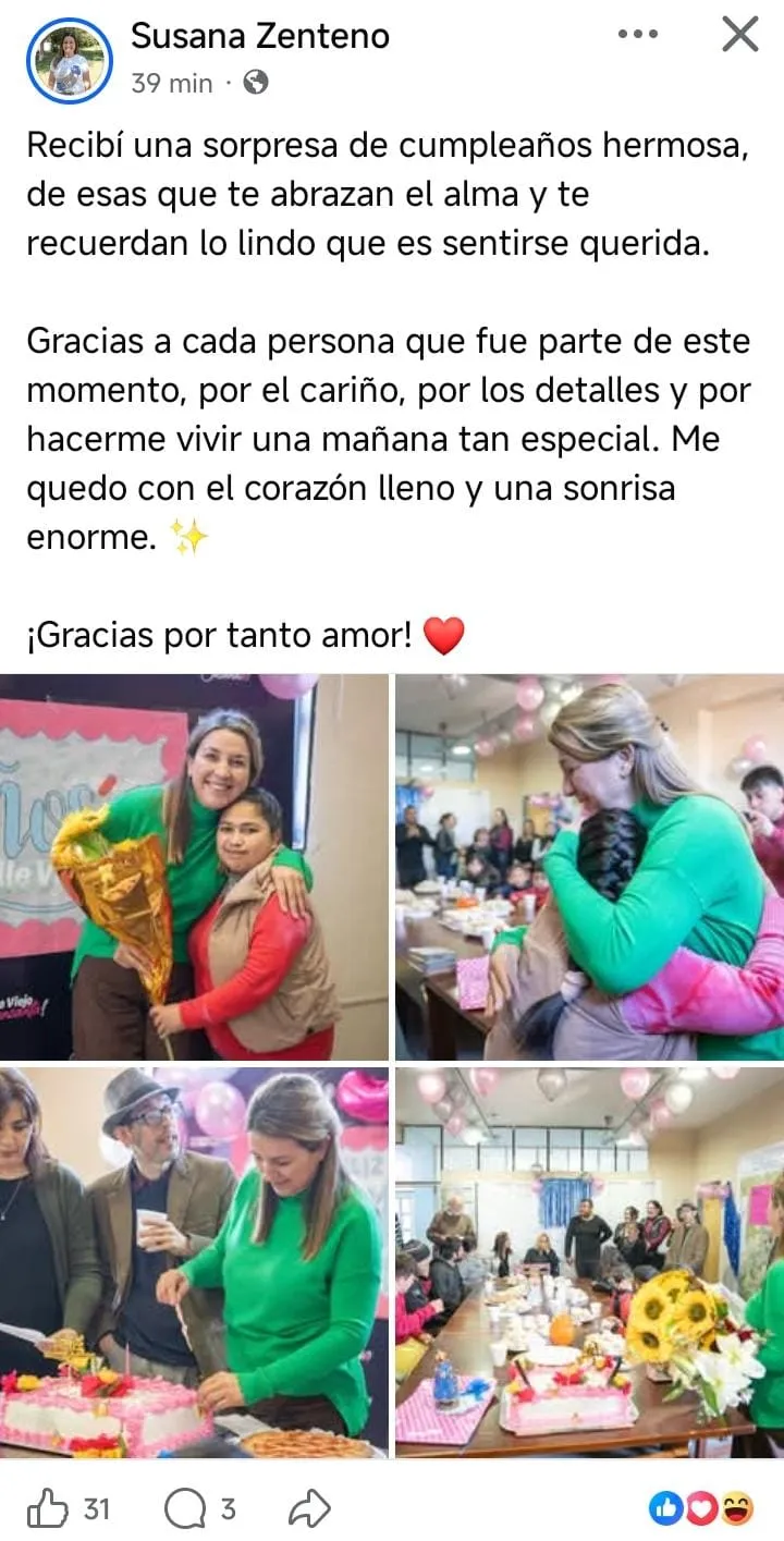 Mientras sigue festejando su cumpleaños, Susana Zenteno vetó la ordenanza que otorgaba 3 y 6 sueldos a empleados
