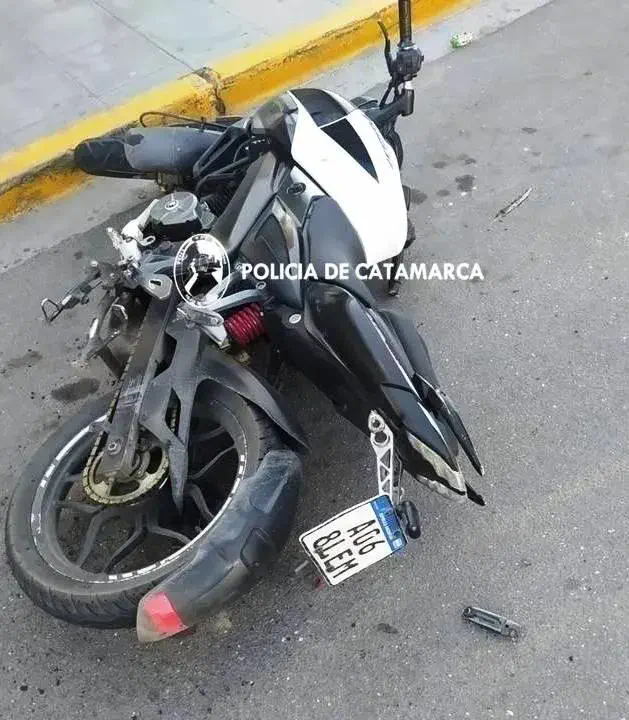 Motociclista lesionado en Avenida Presidente Castillo