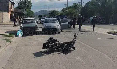 Motociclistas lesionados tras un Siniestro Vial