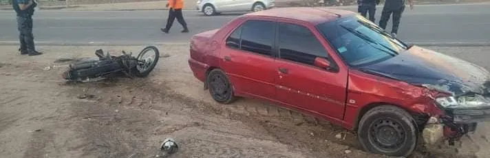 Mujer herida en un local comercial