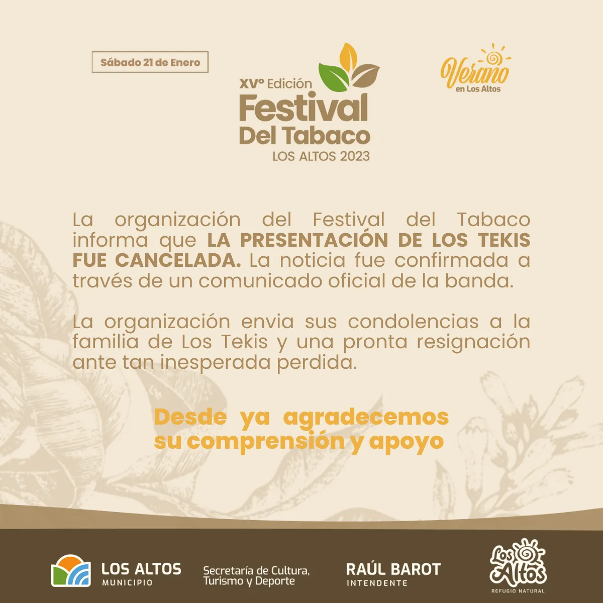 Nuevo siniestro vial por animales sueltos