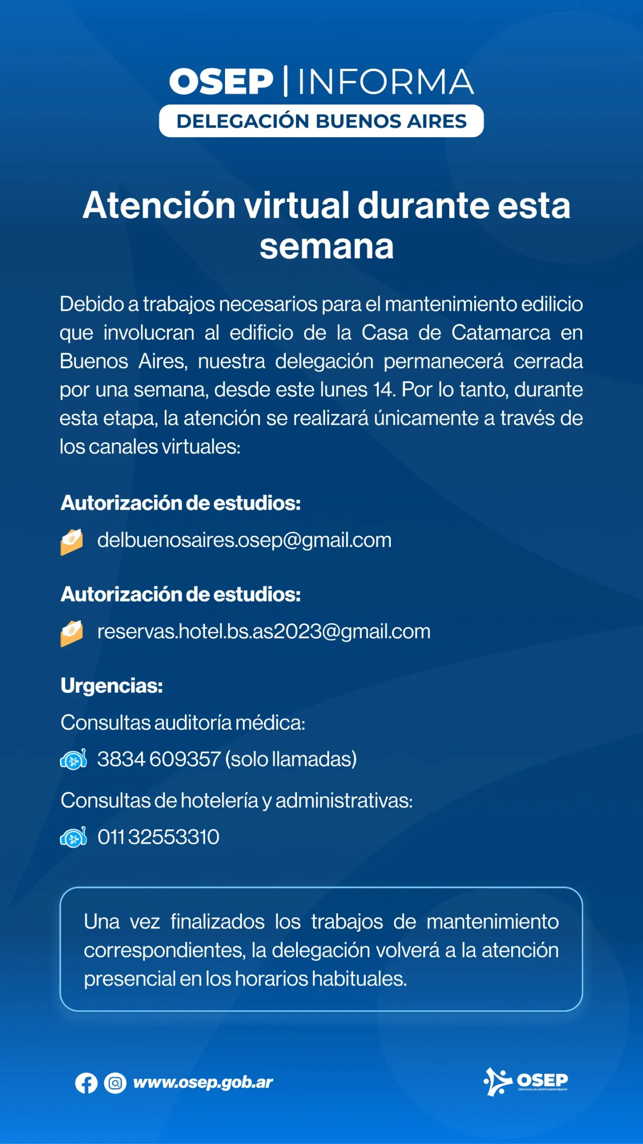 OSEP informa