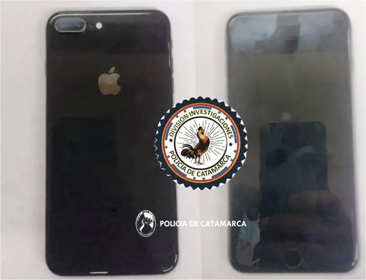 Policías recuperaron un iPhone 8 Plus