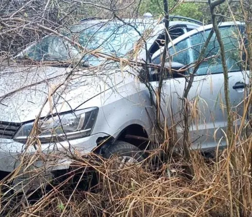 Por un nuevo derrumbe, transitar con precaución en La Cébila