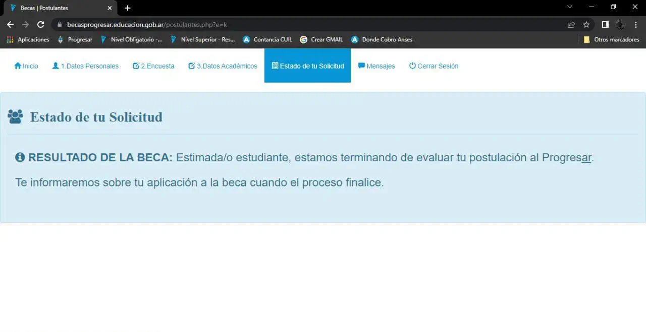 Progresar 2022: alumnos podrán verificar su aprobación a la beca