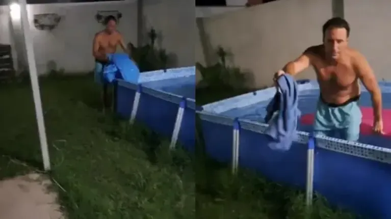 Se le reventó un neumático y terminó volcando