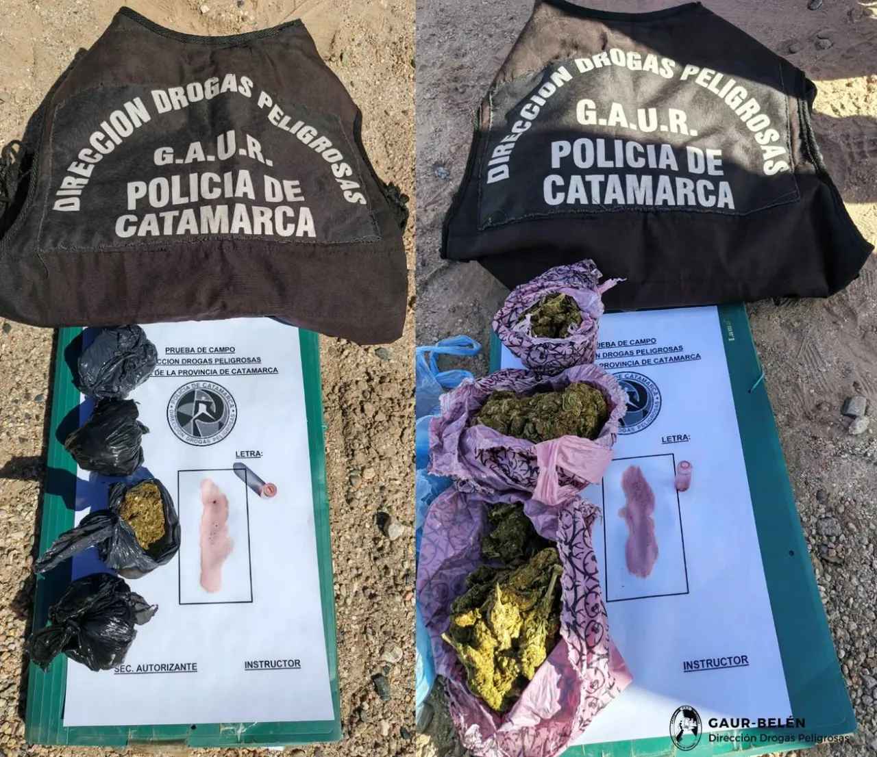 Secuestran drogas y celulares tras un control vehicular